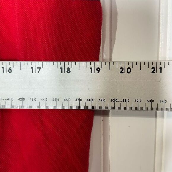 Y2K Abercrombie & Fitch Muscle Fit Red Stripe Polo Shirt Size S Preppy Retro - Picture 4 of 7